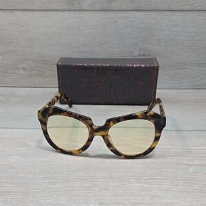 Karen Walker Women Brown Tortoiseshell Eyeglasses FRAME